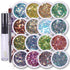 16 pack + 1 glitter glue Chunky Cosmetic Holographic Glitter | Body, Face & Hair Safe