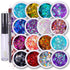 16 pack + 1 glitter glue Chunky Cosmetic Holographic Glitter | Body, Face & Hair Safe