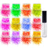 12 pack  Neon Glitter + 1 glitter glue Chunky Cosmetic Holographic Glitter | Body, Face & Hair Safe