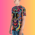 Psychedelic Trippy Abstract Men's Festival T-Shirt - Ideal for Raves and EDM Events