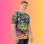 Psychedelic Abstract Rave Vibe T-Shirt for EDM Lovers