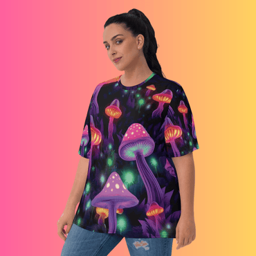 Bold Mushroom Festival T-Shirt for Women - Perfect for Raves